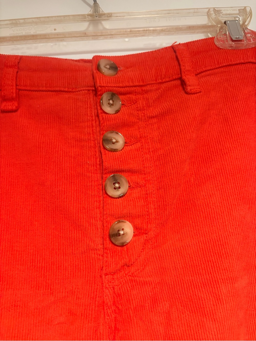 Marine Layer Bridget crop Corduroy Pants in Poinciana - Picture 2 of 4